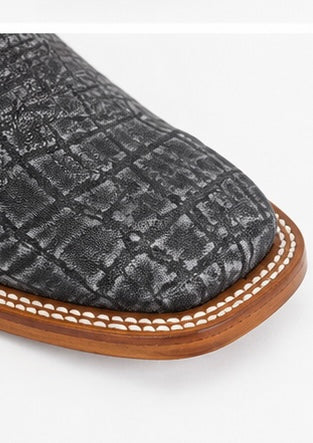 Handcrafted elephant leather boot