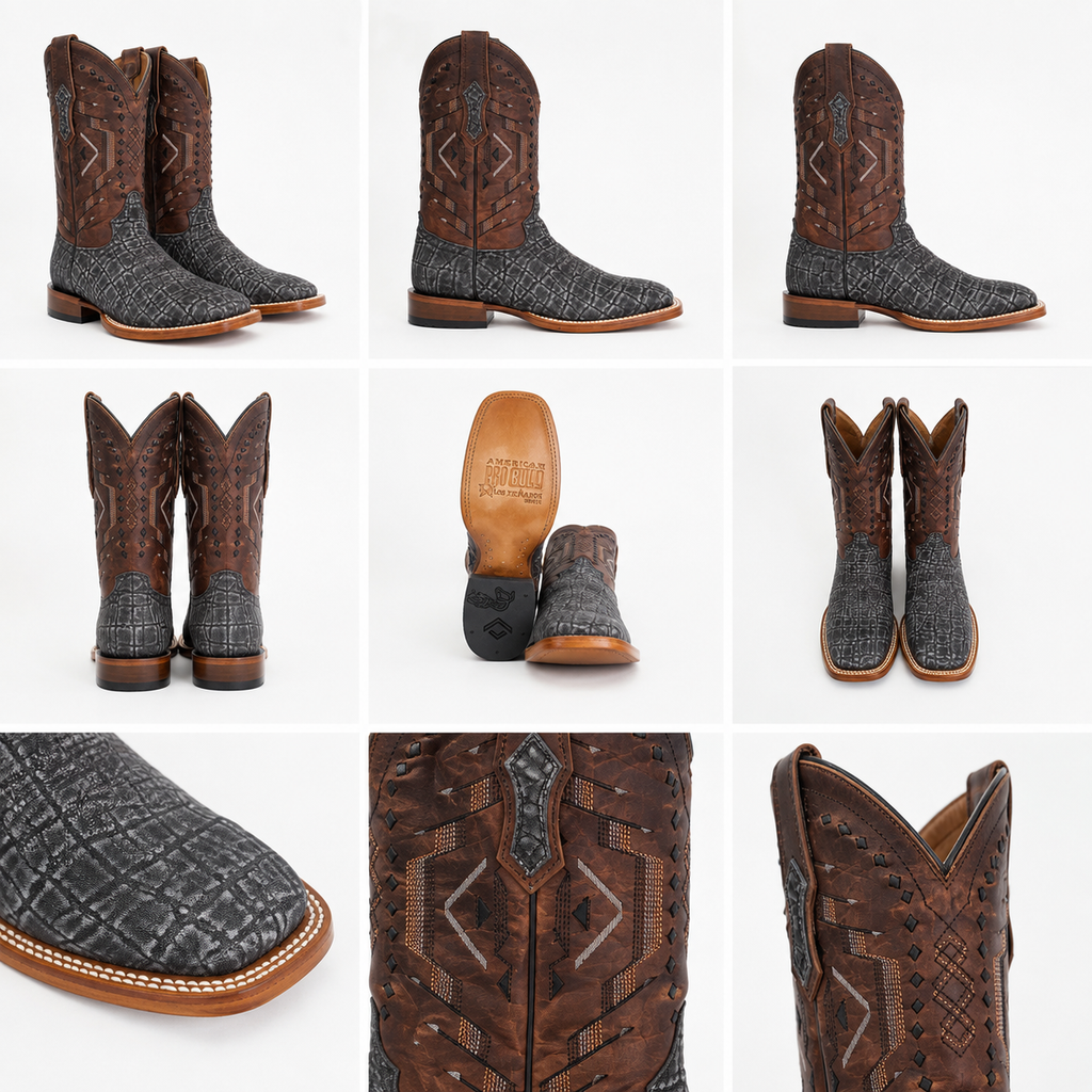 Handcrafted elephant leather boot