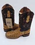 Handcrafted ostrich boot