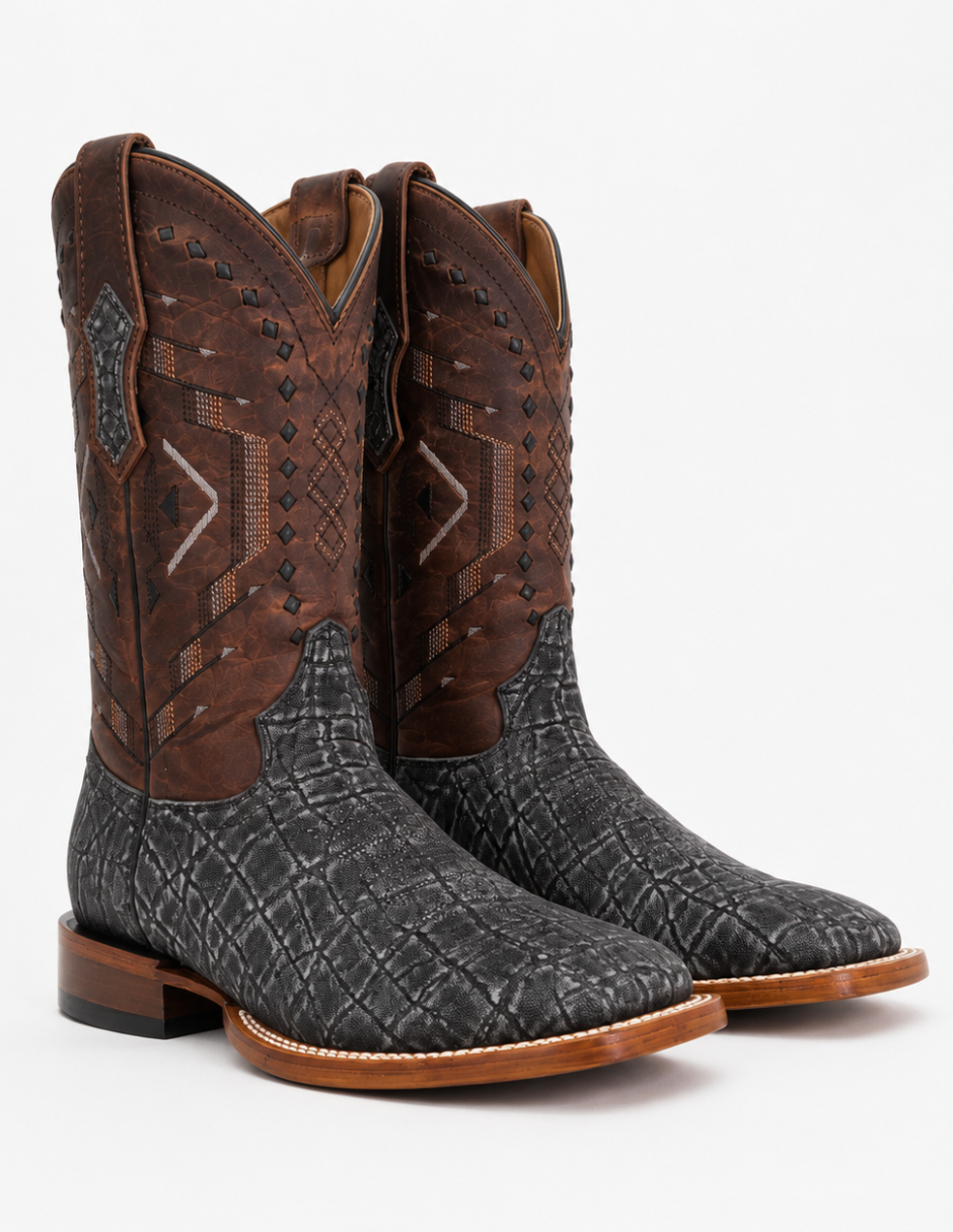 Handcrafted elephant leather boot